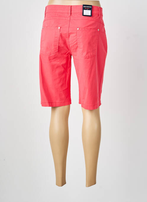 Bermuda tissage popeline taille normale rose ANNA MONTANA femme