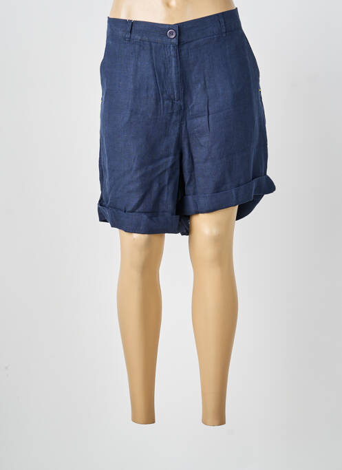 Short fermeture zippée sous rabat boutonné taille normale bleu SAINT JAMES femme