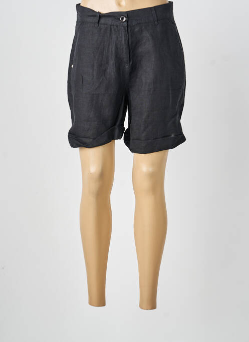 Short fermeture zippée sous rabat boutonné taille normale noir SAINT JAMES femme