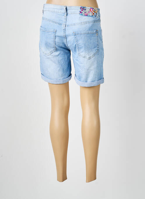 Short tissage denim taille normale bleu PLACE DU JOUR femme