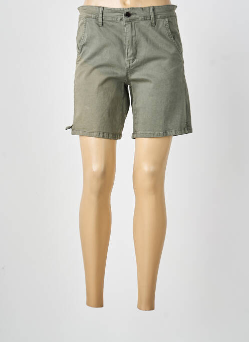 Short taille à pinces taille normale vert KALISSON femme