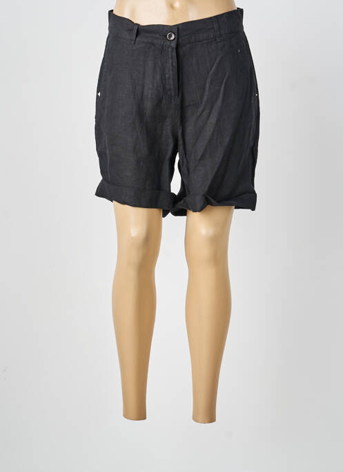 Short taille à pinces taille haute noir SAINT JAMES femme