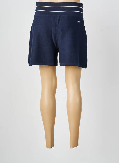 Short coupe droite taille haute bleu SAINT JAMES femme