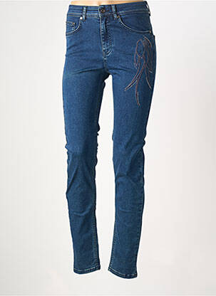 Jeans coupe slim stretch taille normale bleu GREGORY PAT femme