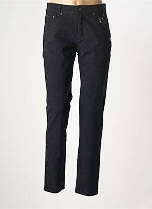 Jeans coupe slim stretch taille normale noir ANNA MONTANA femme