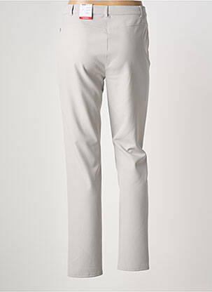 Pantalon droit stretch taille normale gris FRANK WALDER femme