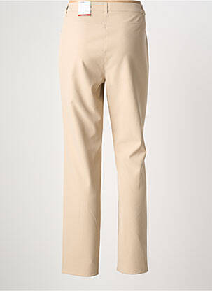 Pantalon droit stretch taille normale beige FRANK WALDER femme