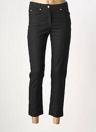 Pantalon 7/8 stretch taille normale noir GUY DUBOUIS femme