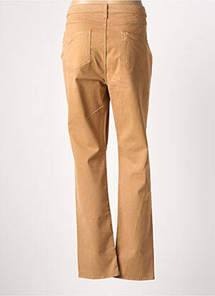 Pantalon droit stretch taille normale beige GUY DUBOUIS femme