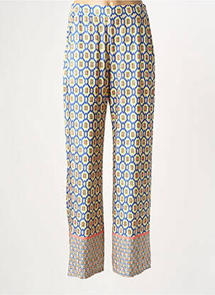 Pantalon droit stretch taille normale jaune TINTA femme