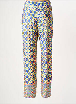 Pantalon droit stretch taille normale jaune TINTA femme