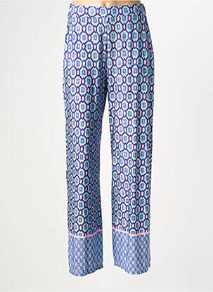 Pantalon droit stretch taille normale bleu TINTA femme