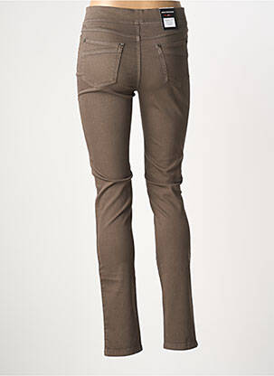 Pantalon slim taille élastique taille normale marron ANNA MONTANA femme