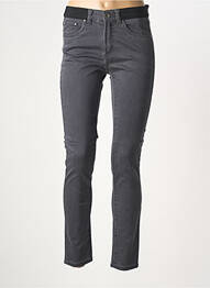 Pantalon slim taille élastique taille normale gris ANNA MONTANA femme