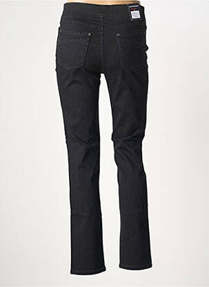 Jeans coupe slim stretch taille normale noir ANNA MONTANA femme