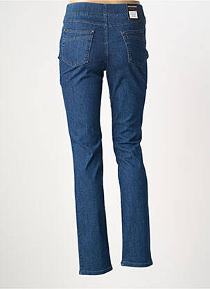 Jegging tissage popeline taille normale bleu ANNA MONTANA femme