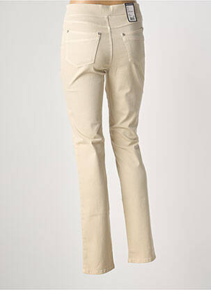 Pantalon slim taille élastique taille normale beige ANNA MONTANA femme