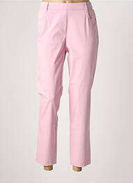 Pantalon 7/8 stretch taille normale rose FRANK WALDER femme