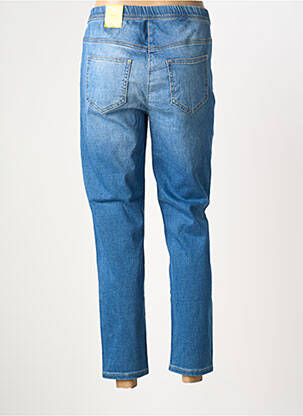 Jean coupe mom poches taille normale bleu FRANK WALDER femme
