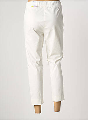 Pantalon 7/8 stretch taille normale blanc FRANK WALDER femme