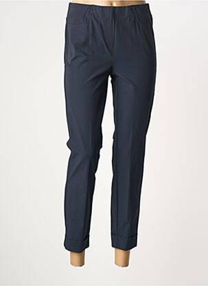 Pantalon 7/8 stretch taille normale bleu JEAN GABRIEL femme