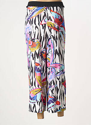 Pantalon large tissage popeline taille normale blanc OLIVIER PHILIPS femme