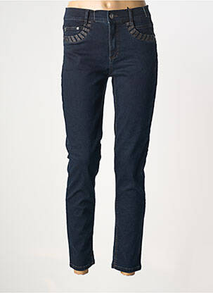 Jeans coupe slim bleu ANNA MONTANA femme