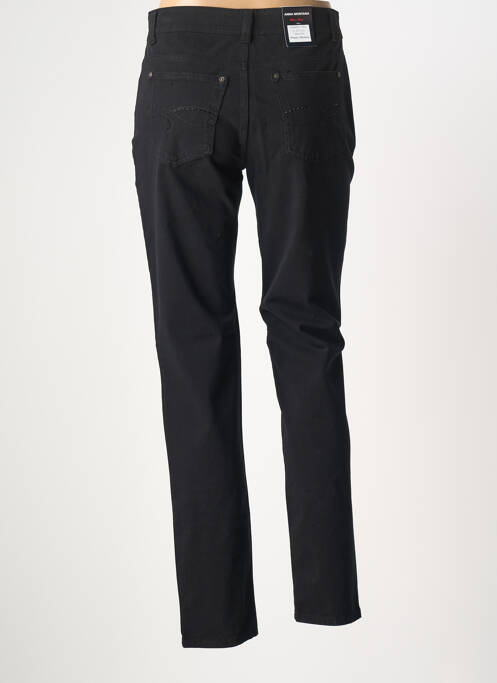 Jeans coupe slim stretch taille normale noir ANNA MONTANA femme