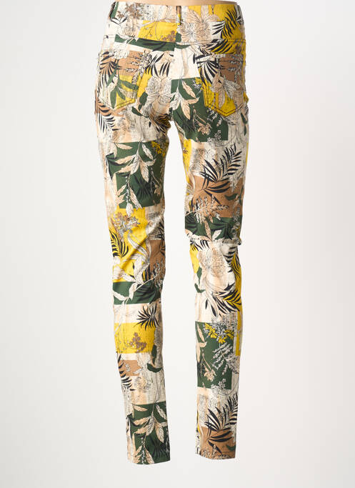 Pantalon slim tissage popeline taille normale jaune MERI & ESCA femme