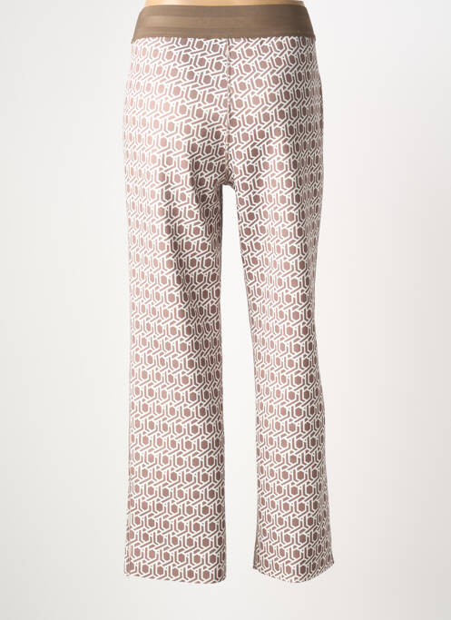 Pantalon droit stretch taille normale marron TUZZI femme