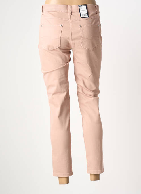 Pantalon 7/8 stretch taille normale rose ANNA MONTANA femme