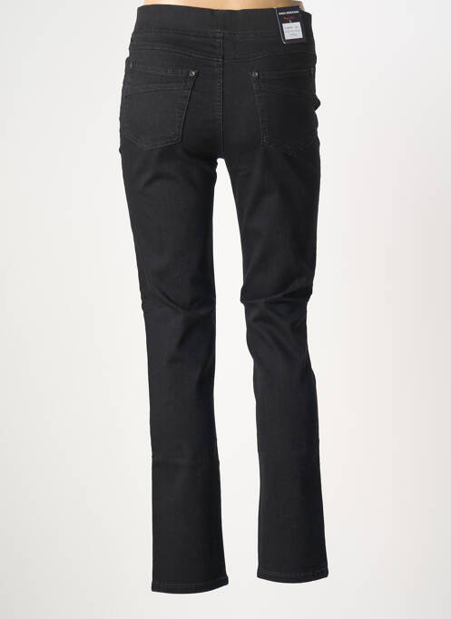 Jeans coupe slim stretch taille normale noir ANNA MONTANA femme