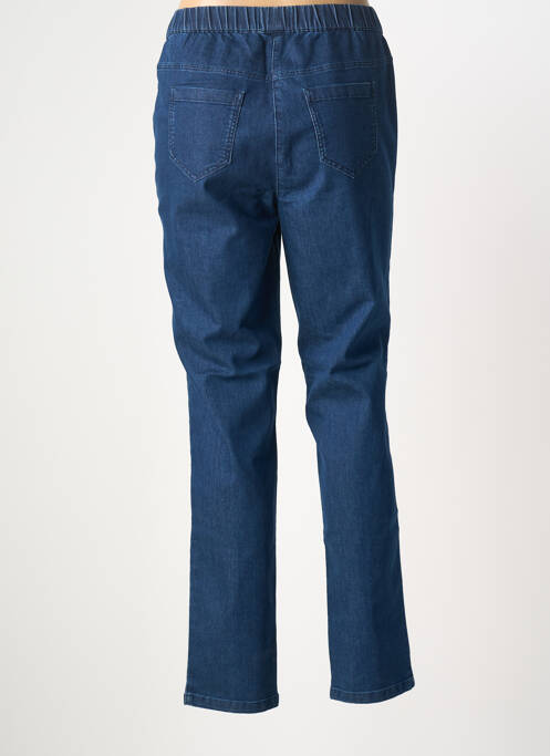 Pantalon droit stretch taille normale bleu FRANK WALDER femme