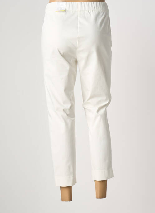 Pantalon 7/8 stretch taille normale blanc FRANK WALDER femme