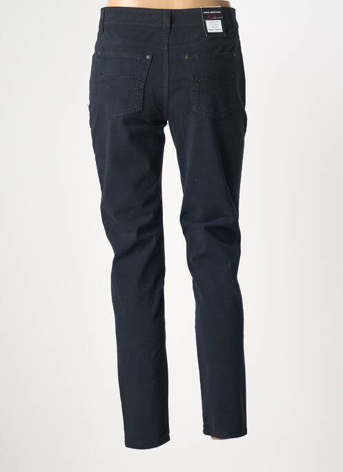 Jeans coupe slim bleu ANNA MONTANA femme
