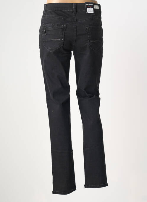 Jeans coupe slim noir ANNA MONTANA femme