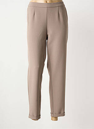 Pantalon 7/8 taille élastique taille normale gris fonce FRANK WALDER femme