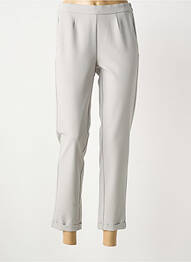 Pantalon 7/8 stretch taille normale gris FRANK WALDER femme