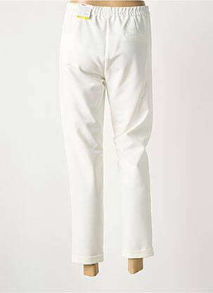 Pantalon 7/8 taille élastique taille normale beige FRANK WALDER femme