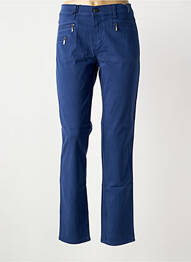 Pantalon slim stretch taille normale bleu ANNA MONTANA femme