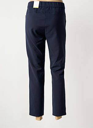 Pantalon 7/8 taille élastique taille normale bleu FRANK WALDER femme