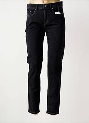 Jeans coupe slim tissage brut taille normale noir ANNA MONTANA femme
