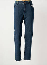 Jeans coupe slim tissage brut taille normale bleu ANNA MONTANA femme