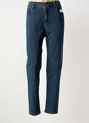 Jeans coupe slim tissage brut taille normale bleu ANNA MONTANA femme