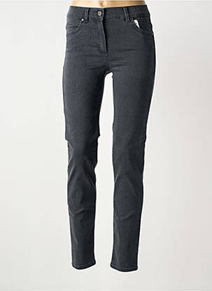 Jeans coupe slim stretch taille normale gris ANNA MONTANA femme