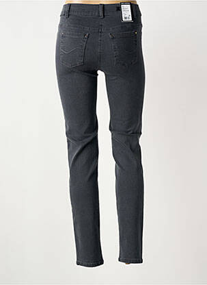 Jeans coupe slim stretch taille normale gris ANNA MONTANA femme