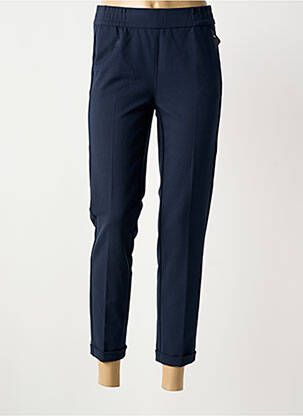 Pantalon 7/8 stretch taille normale bleu FRANK WALDER femme
