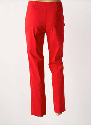 Pantalon 7/8 stretch taille normale rouge FICELLE femme