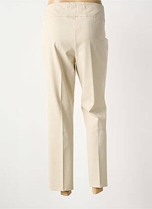 Pantalon 7/8 stretch taille normale beige LISETTE L femme