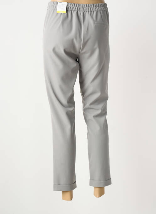 Pantalon 7/8 taille élastique taille normale gris FRANK WALDER femme